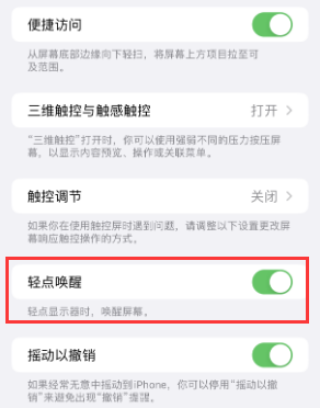 锦江苹果授权维修站分享iPhone轻点无法唤醒怎么办 