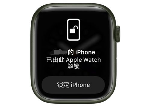 锦江苹果手机维修分享用 AppleWatch 解锁配备面容 ID 的 iPhone方法 