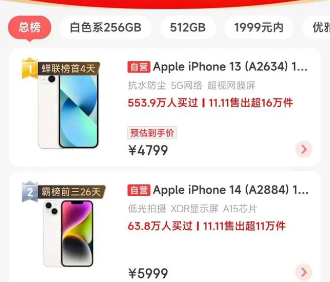 锦江苹果14维修分享iPhone14配置不如同价位的安卓还能大卖 