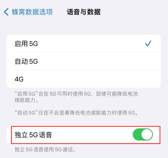 锦江苹果14维修分享iPhone 14 Pro如何开启VoNR 