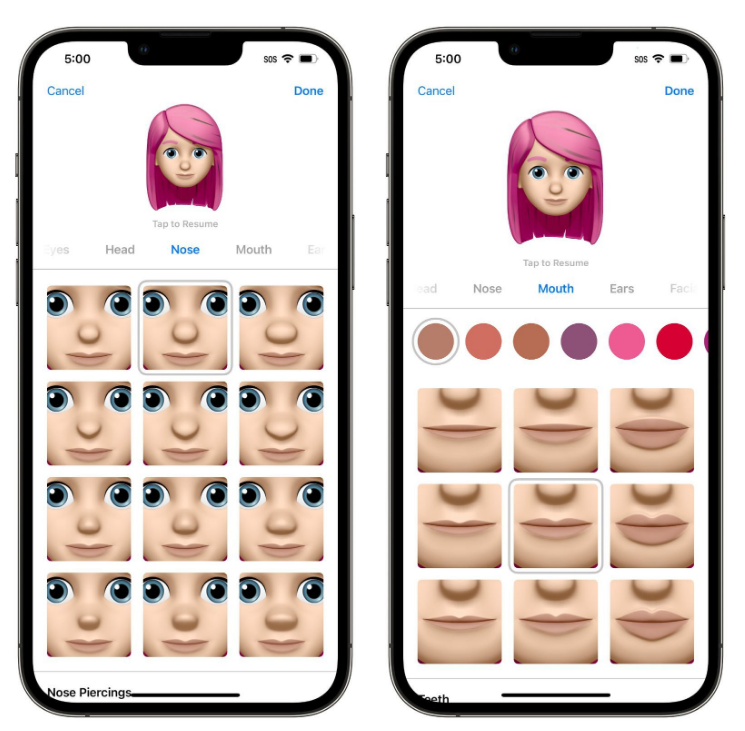 锦江苹果手机维修分享​iOS 16中的拟我表情有了哪些变化和升级 